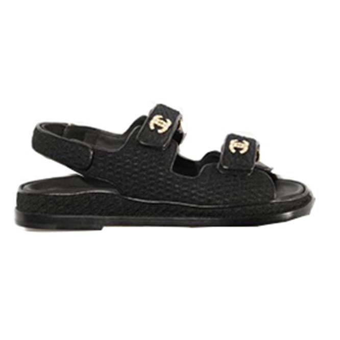 Ch*el sandals knitwearblack g35927 x56555 94305